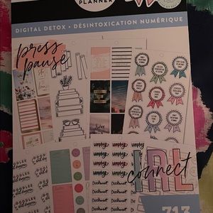The Happy Planner value pack sticker books in Digital Detox and Wellness